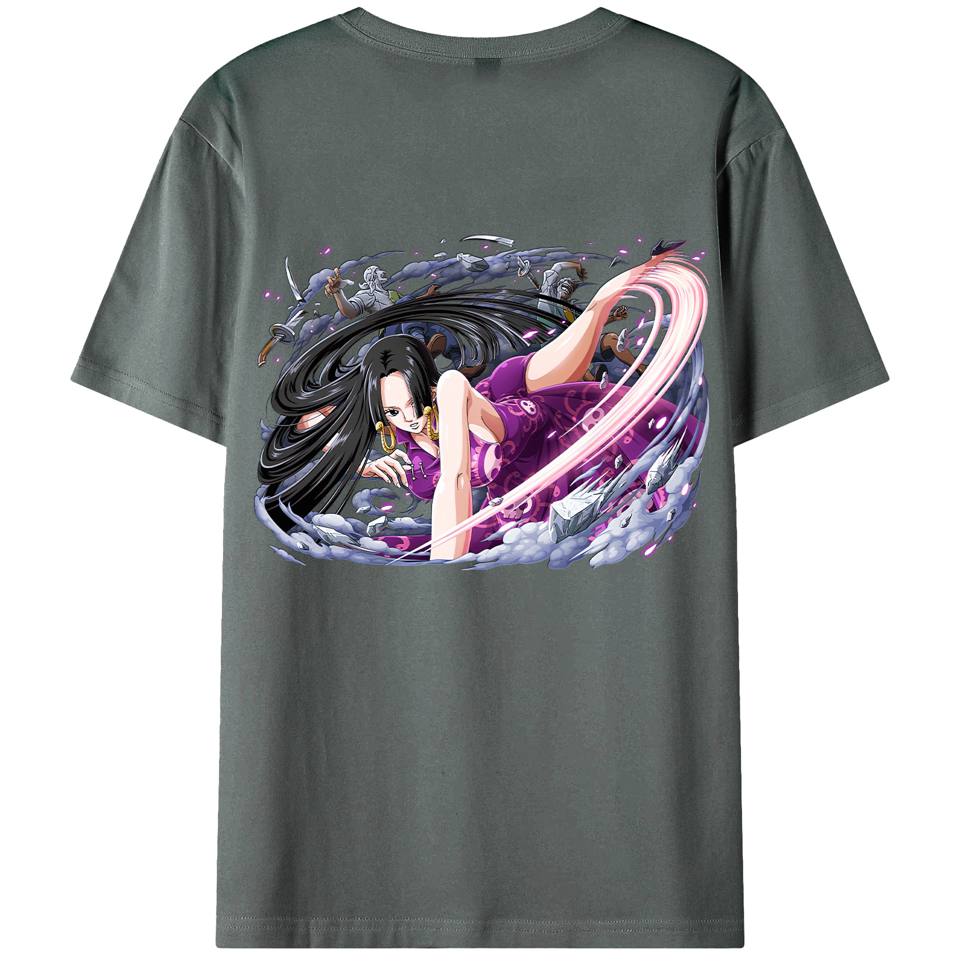 ワンピース ボア・ハンコック ONE PIECE Boa·Hancock 綿100％半袖Tシャツ（背面プリント）